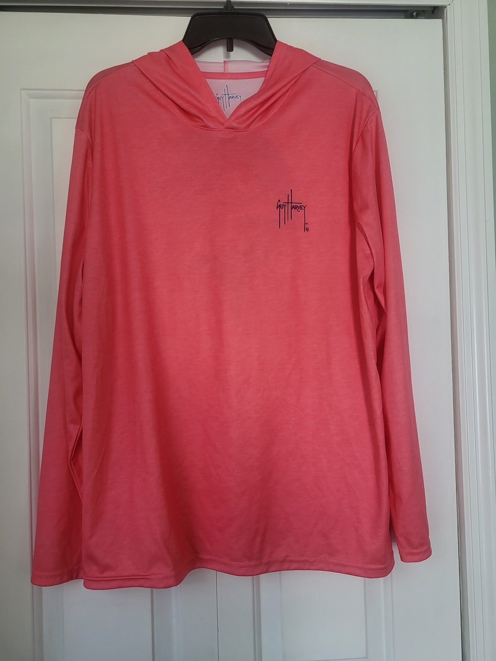 Guy Harvey Coral Long-Sleeve Hooded Shirt